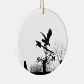 Eagle en Arrow Keramisch Ornament (Rechts)