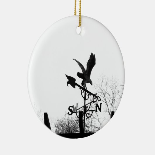 Eagle en Arrow Keramisch Ornament (Rechts)