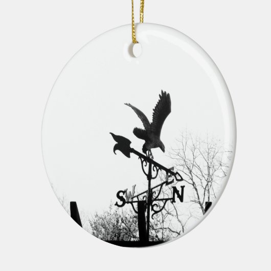 Eagle en Arrow Keramisch Ornament (Links)