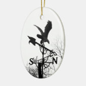Eagle en Arrow Keramisch Ornament (Links)