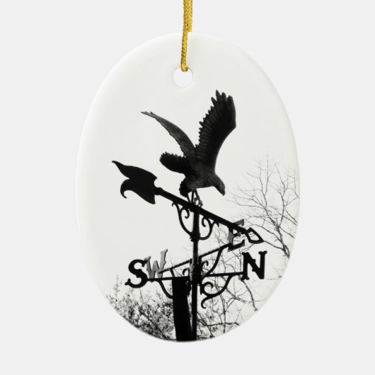 Eagle en Arrow Keramisch Ornament (Voorkant)