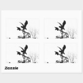 Eagle en Arrow Rechthoekige Sticker (Vel)