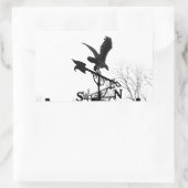 Eagle en Arrow Rechthoekige Sticker (Tas)