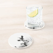 Eagle en Arrow Zandsteen Onderzetter (Zijkant)