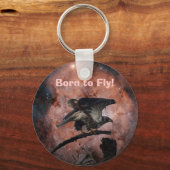 Eagle- en buitenruimtetoestel sleutelhanger (Voorkant)