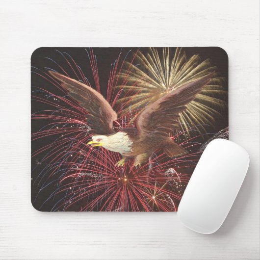 Eagle en Fireworks Muismat (Met muis)