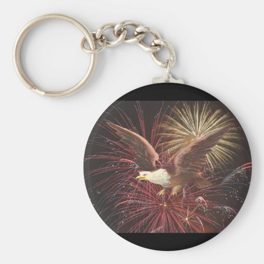 Eagle en Fireworks Sleutelhanger (Voorkant)