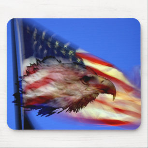 Eagle en Flag Mousepad Muismat