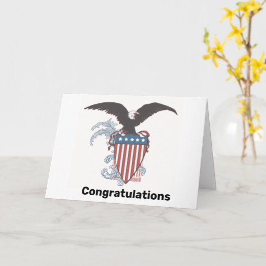 Eagle en Shield nieuwe Amerikaanse Kaart (Gele Bloem)