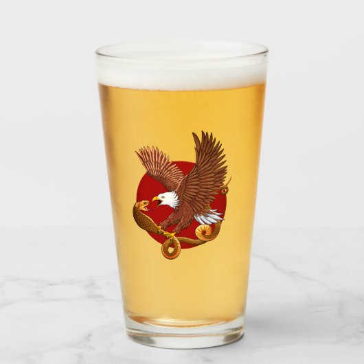 Eagle en Snake Glas (Voorkant gevuld)