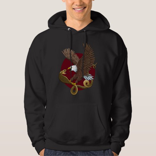Eagle en Snake Hoodie (Voorkant)