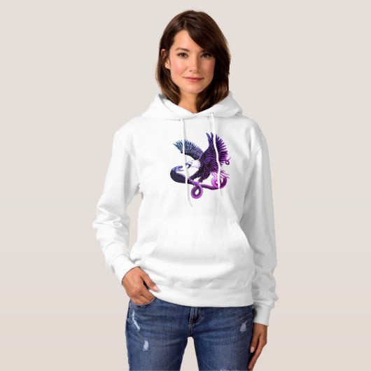 Eagle en Snake Hoodie (Voorkant volledig)