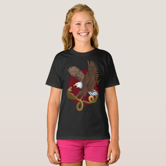 Eagle en Snake T-shirt (Voorkant volledig)