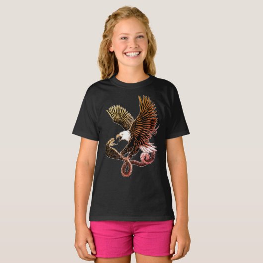 Eagle en Snake T-shirt (Voorkant volledig)