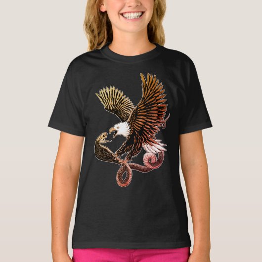 Eagle en Snake T-shirt (Voorkant)