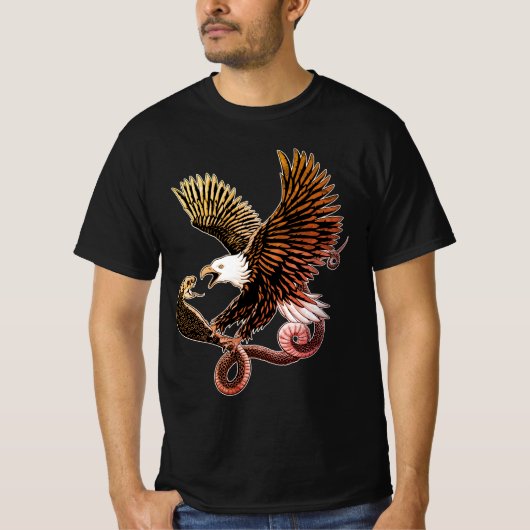 Eagle en Snake T-shirt (Voorkant)