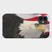 Eagle en Vlag Case-Mate iPhone Case (Achterkant (horizontaal))