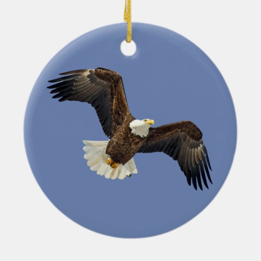 Eagle en Vlag Keramisch Ornament (Achterkant)