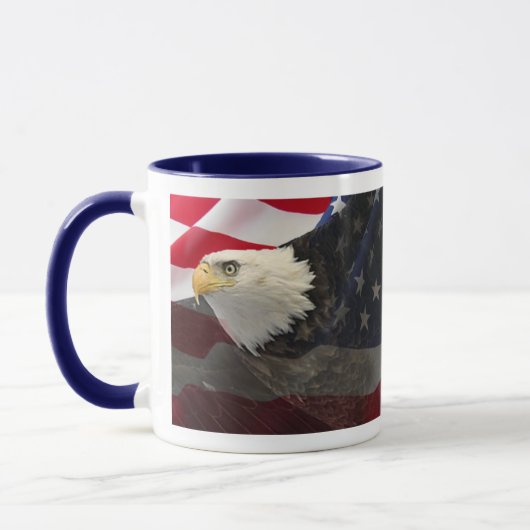 Eagle en Vlag Mok (Links)