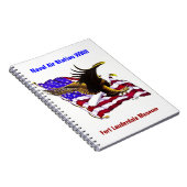 Eagle en vlag notitieboek (Rechterzijde)