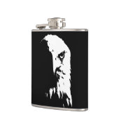 Eagle-erlenmeyer, zwart-wit heupfles (Links)