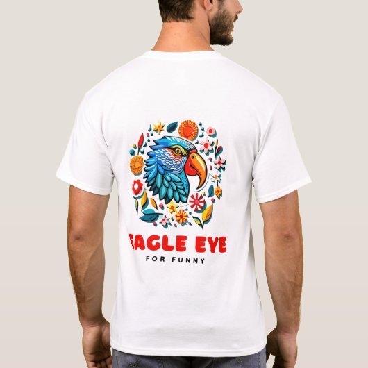 Eagle Eye voor Grappig T-shirt (Achterkant)