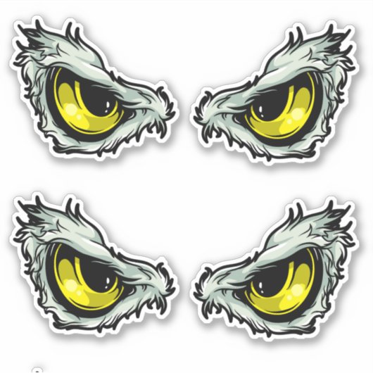 Eagle Eyes - mooie roofvogel oog Sticker (Voorkant)