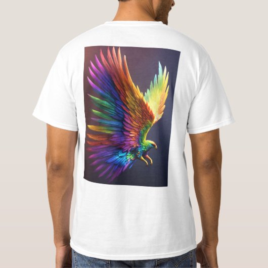 Eagle Eyes, onverschrokken harten T-shirt (Achterkant)