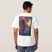 Eagle Eyes, onverschrokken harten T-shirt (Achterkant volledig)