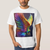 Eagle Eyes, onverschrokken harten T-shirt (Voorkant)