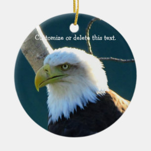 Eagle Eyes; Personaliseerbaar Keramisch Ornament