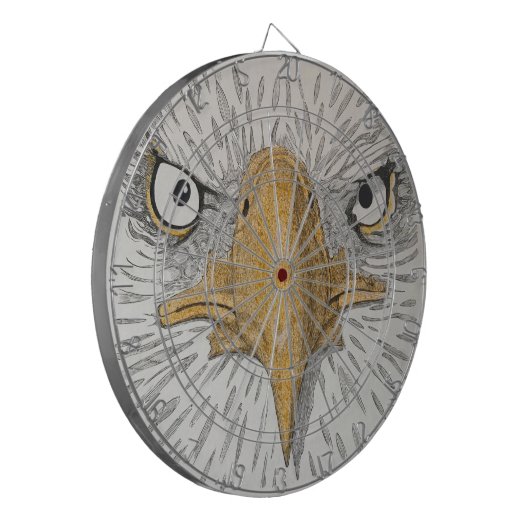 Eagle Face Champion Dartboard Dartbord (Voorkant Links)