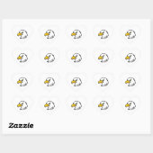 Eagle Face Hart Sticker (Vel)