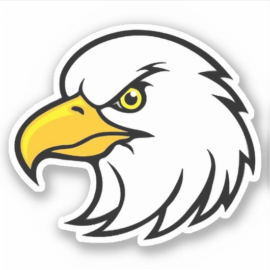 Eagle Face Sticker (Voorkant)