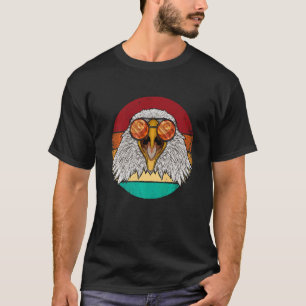  Eagle Face Wildlife Retro Animal Eigh T-shirt