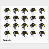 Eagle Falcon-pictogram Ronde Sticker (Vel)