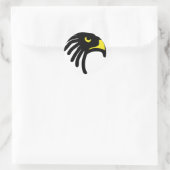 Eagle Falcon-pictogram Ronde Sticker (Tas)