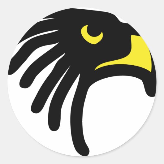 Eagle Falcon-pictogram Ronde Sticker (Voorkant)