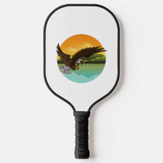 Eagle Falcon Vogel Swooping Hawk Buzzard Raptor Pickleball Paddle