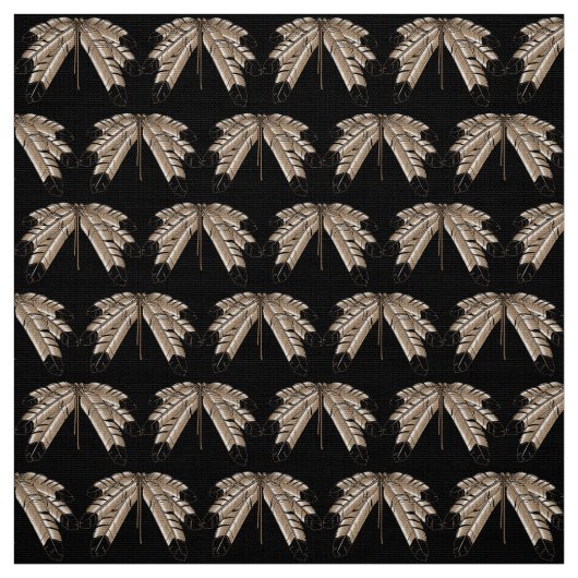 Eagle Feathers Fabric Native Art Feathers Stof (Swatch)