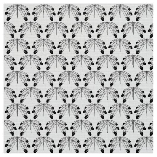 Eagle Feathers Fabric Native Art Feathers Stof (Swatch)