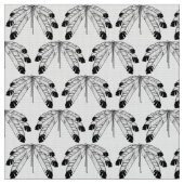 Eagle Feathers Fabric Native Art Feathers Stof (Close Up)
