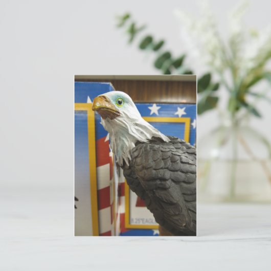 Eagle Figurine Briefkaart (Staand voorkant)