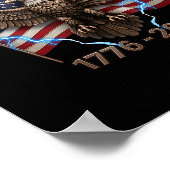 Eagle Flag 250 Years 1776-2026 250th Birthday Poster (Hoek)