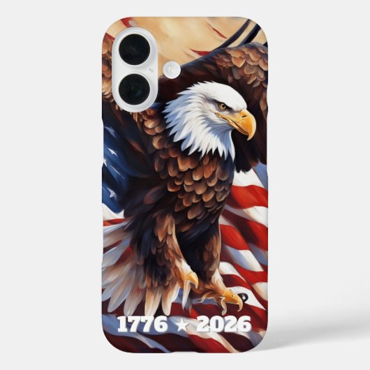 Eagle Flag 250th Anniversary iPhone / iPad case (Achterkant)