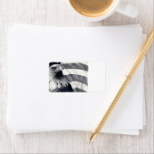 Eagle & Flag Adresetiketten Etiket (Insitu)