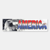 Eagle & Flag America Bumpersticker (Voorkant)