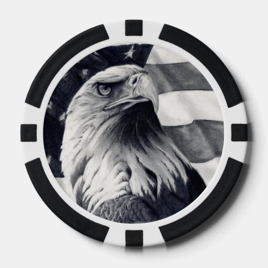 Eagle & Flag Poker Chips (Voorkant)