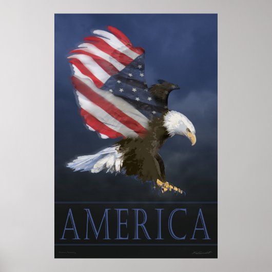 Eagle Flag Poster (Voorkant)