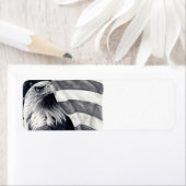 Eagle & Flag retouradreslabels Etiket (Insitu)